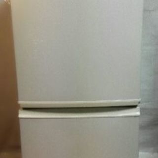 シャープ2ドア冷凍冷蔵庫SJ-14S-Wホワイト09年製美品 配送無料
