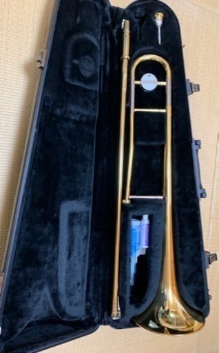 【さらに値引きしました】YAMAHA ヤマハ 日本製 YSL-354 テナートロンボーン　中古品　付属品７点 (チューナー メトロローム　TDMー７００含む）