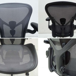 新品未使用品 Herman Miller ハーマンミラー アーロンチェア リマスタード Bサイズ フル装備 ポスチャーフィット OAチェア-1