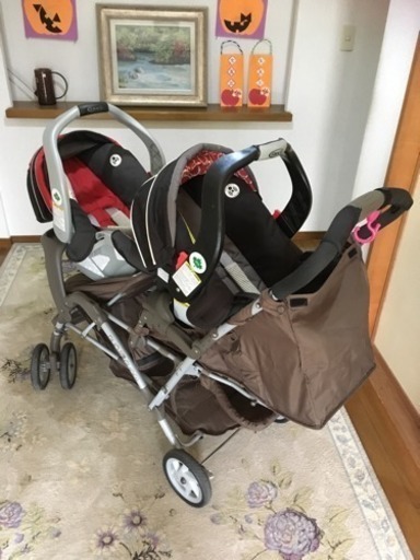 グレコ 双子用縦型ベビーカー
