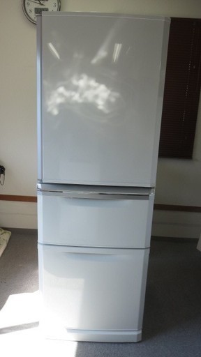 【カード決済可】920-1 三菱 335Ｌ 3ドア ノンフロン冷凍冷蔵庫 MR-C34Z-W1 2016年製 状態キレイ パールホワイト