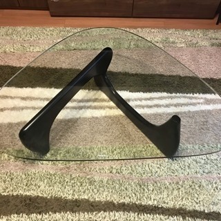 イサムノグチ センターテーブル ノグチテーブル 19mm 強化ガラス ブラック