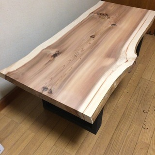 大幅値下げ☆天然 一枚板ダイニングテーブル 近場お届け無料☆
