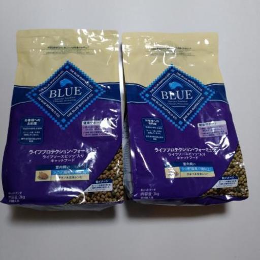 ★直接引取可★BLUE(ブルー) ライフプロテクション・フォーミュラ シニア猫用 7歳以上 室内飼い チキン＆玄米 2kg\n