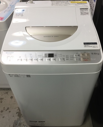 【送料無料・設置無料サービス有り】洗濯機 2018年製 SHARP ES-TX5B-N 中古
