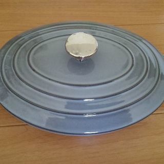 staub オーバル ホットプレート 23cm グレー (ストウブ)