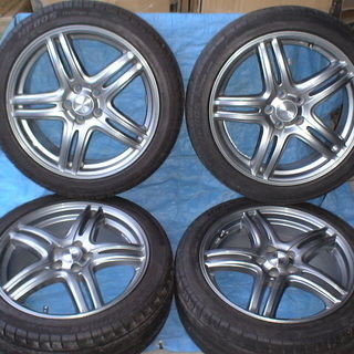 宮城県 WAREN 17X7J 100 +50 HIFLY215/45HF805 4本セット プリウス等 