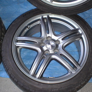 宮城県 WAREN 17X7J 100 +50 HIFLY215/45HF805 4本セット プリウス等 