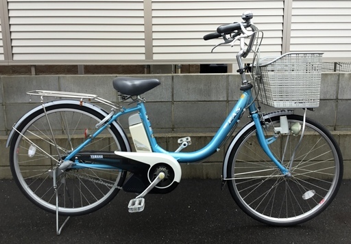 ＜極美車＞ヤマハ・PAS・電動ハイブリッド自転車・24インチ・ブルー