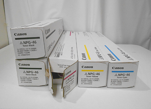 未使用 Canon/キャノン トナー NPG-46 4色5本セット 札幌市 白石区