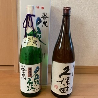 日本酒 景虎（吟醸酒）と久保田（千寿）1.8L