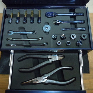 【JR-84】KTC nepros(ネプロス) 6.3sq.ツールセット 鉄紺[21点] NTX7221JB 未使用品