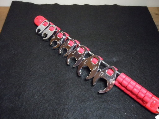 【JR-86】KTC nepros(ネプロス) 9.5sq.クローフットレンチセット NBNS3 中古品