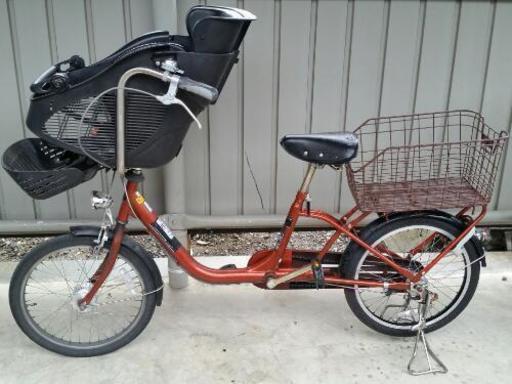 【受付再開】子ども乗せ自転車　20インチ、ブラウン