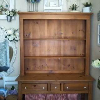 完売★アントステラ麦の穂 家具 ウェルシュ ハッチ カップボード (大)