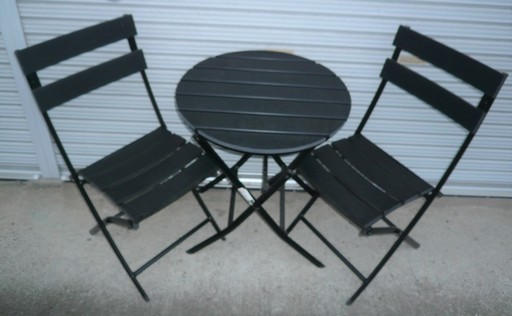 バルコニーセット ガーデンチェア・テーブルセット 椅子2脚 円卓◆素敵なお庭を華やかに演出