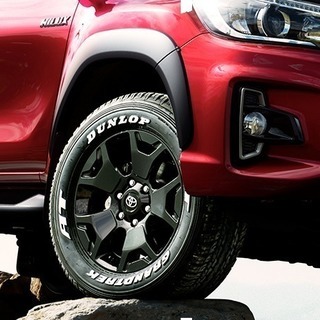 タイヤ、ホイール ハイラックス タイヤホイール セット 新車外し FJ プラドにも ブラックラリー 特別仕様