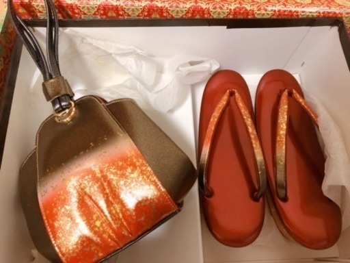 着物用バッグと草履セット