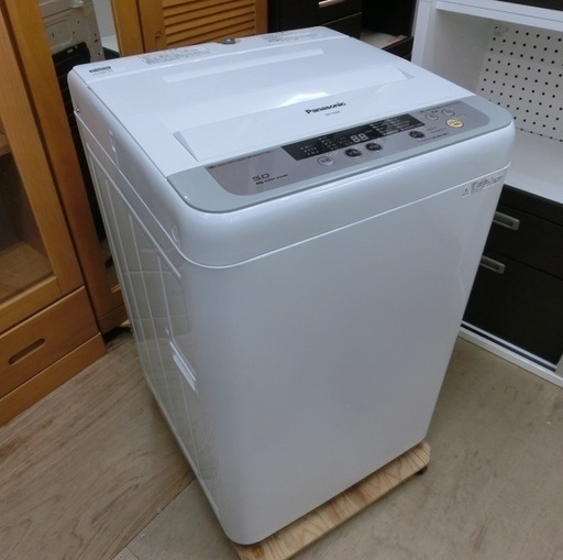 【販売終了しました。ありがとうございます。】Panasonic　5.0㎏　ステンレス槽　全自動洗濯機　NA-F50B8　2015年製　中古品