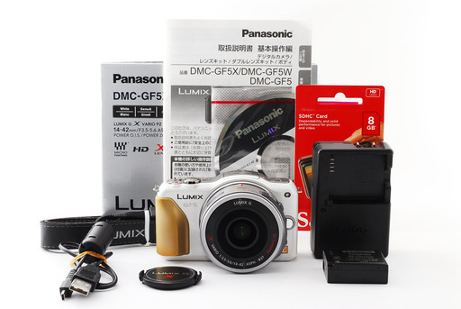 Panasonic Lumix DMC-GF5X ホワイト レンズセット☆極上美品☆元 Panasonic Lumix DMC-GF5X ホワイト レンズセット☆極上美品☆元
