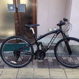 CHEVROLET】サスペンション付き 3×6速 26インチマウンテンバイク ブラック