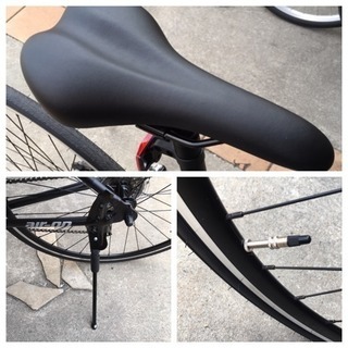 新車】 アルミフレーム クロスバイク air-on マットブラック