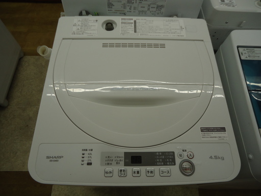 【引取限定】シャープ　洗濯機　ES-G4E5-KW　4.5kg　【ハンズクラフト八幡西店】