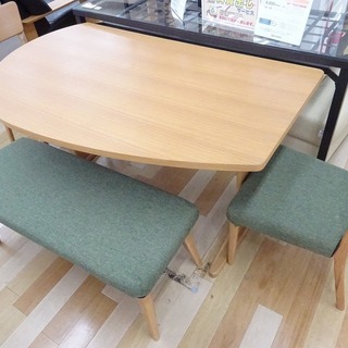 不二貿易 ベンチダイニング4点セット 【トレファク草加店】