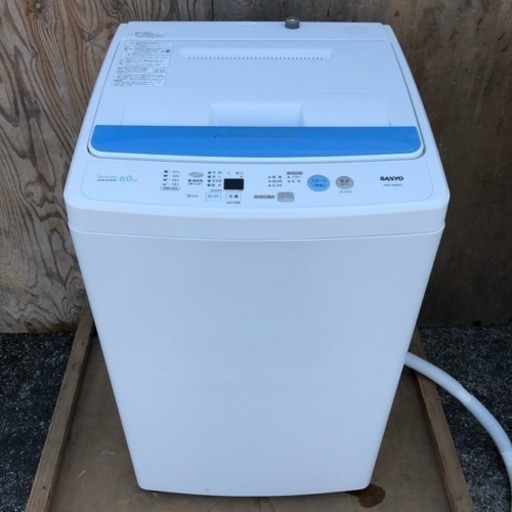 配送・設置無料❗️SANYO 中容量6.0kg 風乾燥搭載 洗濯機 2008年製