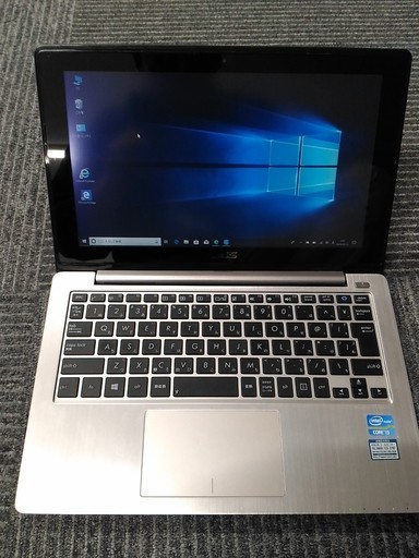 ASUS 11.6型 ノートパソコン X202E Core i3 3217U メモリ4G SSD120G Windows10 タッチパネル バッテリー交換済