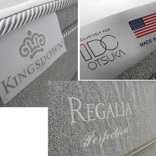 PayPay対応 IDC大塚家具 クイーンベッド レガリア キングスダウン フレーム マットレス付き REGALIA KINGSDOWN USA製 札幌市西区西野 