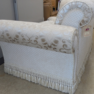 PayPay対応 4人掛け 高級イタリアンソファ コーナーソファ ファブリック ホワイト系 PESARO ITALY イタリア製 布製 CIS 札幌市西区西野 