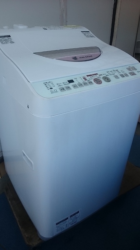商談中　シャープ（SHARP）洗濯乾燥機/洗6乾3kg/ES-TG60L-P/Ag+イオンコート　高濃度洗浄　シワぎらい乾燥　訳あり