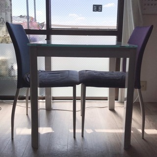 正方形 ダイニングテーブル セット 椅子2脚 