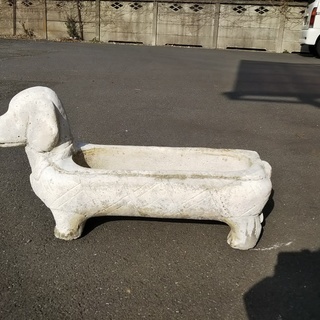 ［犬プランター彫刻］⁑リサイクルショップヘルプ