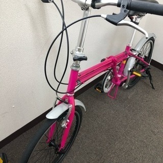 折りたたみ自転車ピンク