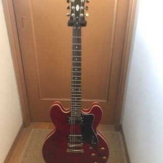 epiphone dot チェリー セミアコ