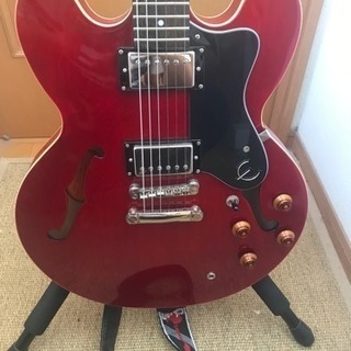epiphone dot チェリー セミアコ