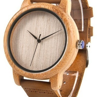新品 木製腕時計 メンズ 木デザイン 革ベルト 5500円相当 ...
