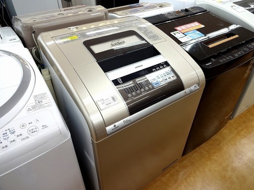 【取りに来れる方限定】HITACHIの9,0kg縦型洗濯乾燥機売ります！