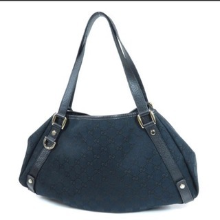 【美品】グッチ ハンド トートバッグ GGキャンバス レザー ブラック A4収納 GUCCI グッチ トートバッグ A4収納可 GGキャンバス 肩掛け
