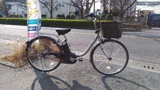 激安！！パナソニック電動自転車 ビビDX  ２６インチ シャイニーシルバー