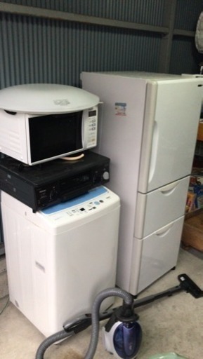 洗濯機 コンロ 電子レンジ 冷蔵庫 掃除機 照明 セット 新生活に