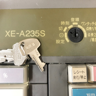 動作確認済☆SHARP 2シートプリンタ搭載 電子レジスター XE-A235S