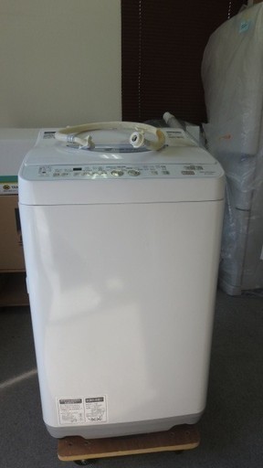 SHARP/シャープ 洗濯乾燥機 洗濯5.5Kg 乾燥3.0Kg 穴なし槽 Ag+イオン 除菌防臭コート ES-TG55L-A 2014年製　916-2