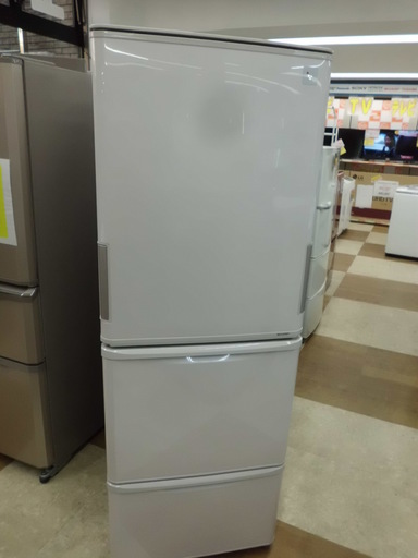 【引取限定】シャープ　冷蔵庫　SJ-PW35B-C　350L　2016年製　【ハンズクラフト八幡西店】