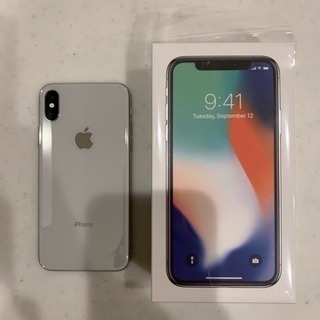 iPhone x 256GB シルバー SIMフリー