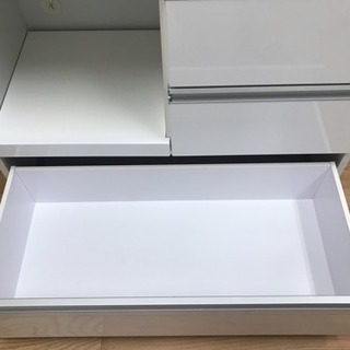 【リサイクルサービス八光　田上店　配達・設置OK】ホワイト　食器棚