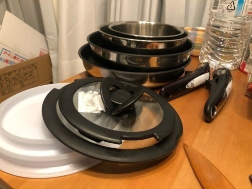 再お値下げ:T-fal  鍋フライパン10点セット  半年使用