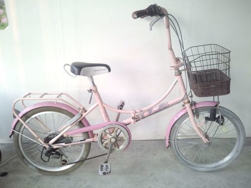…商談中…【在庫整理中…⭕】6段変速自転車☺20インチ折り畳み点検・整備済み✨